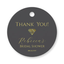 Etiqueta de agradecimiento para regalo de despedid