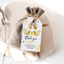 Etiqueta de agradecimiento para revelar el género