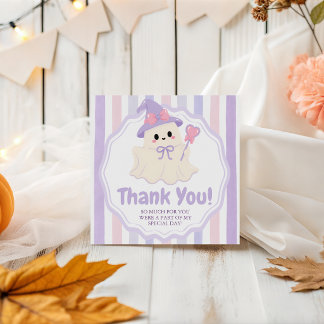 Etiqueta de agradecimiento Pastel Spooky One Cute