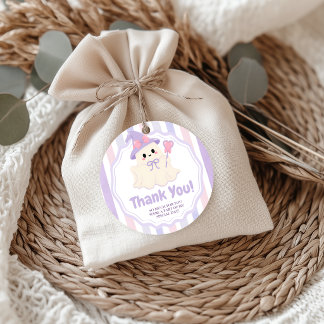 Etiqueta de agradecimiento Pastel Spooky One Cute