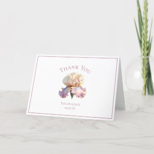 Etiqueta de agradecimiento personalizada para boda