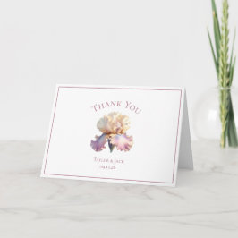 Etiqueta de agradecimiento personalizada para boda