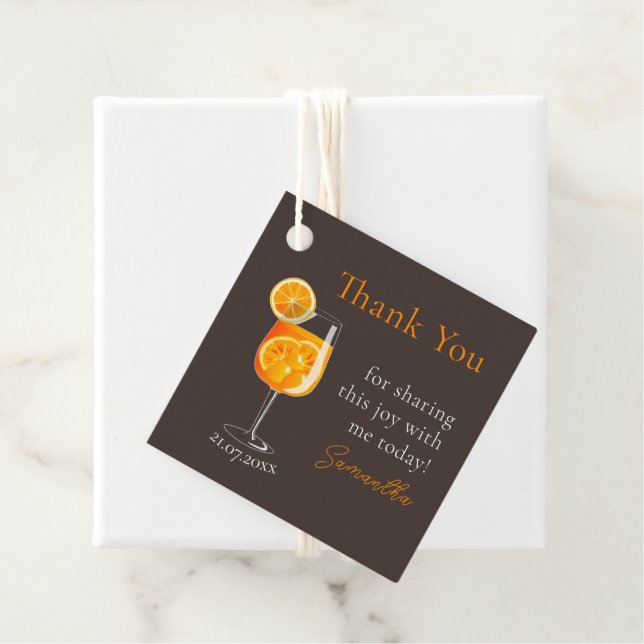 Etiqueta de agradecimiento personalizada para desp (In situ)