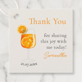 Etiqueta de agradecimiento personalizada para desp