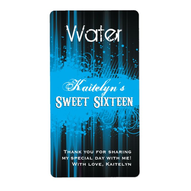 Etiqueta de agua 16 de Club Flyer Look Sweet (Frente)