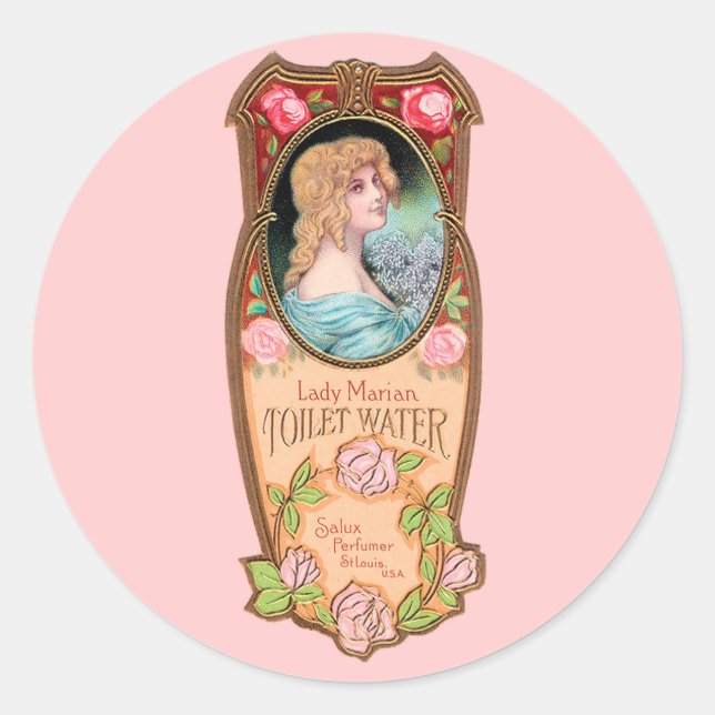 Etiqueta de agua de inodoro de Lady Marian (Anverso)