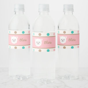 Etiqueta de agua de Llama