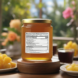 Etiqueta de alimentación de datos de nutrición bil