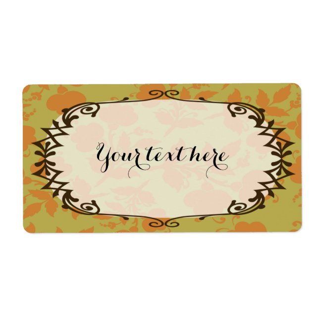 Etiqueta de alimento floral (Frente)