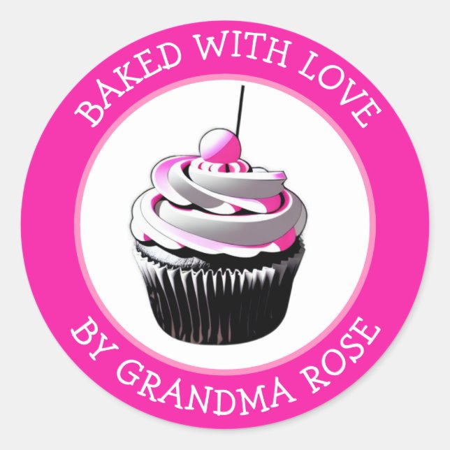 Etiqueta De Alimento Hornear Con Amor (Anverso)