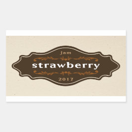 Etiqueta de alimentos de época producto casero de