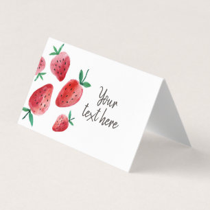 Etiqueta de alimentos de fresa Tent Berry Sweet Bi