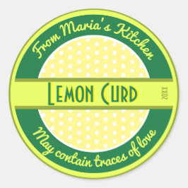 Etiqueta de alimentos de texto de Personalizado de