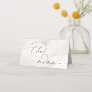 Etiqueta de alimentos en blanco de Cloud Nine con