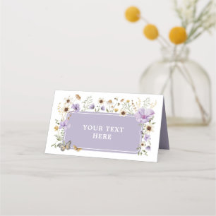 Etiqueta de Alimentos Lilac Wildflower Baby en Flo