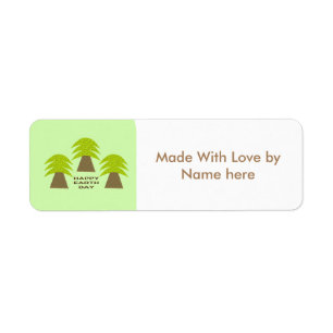 Etiqueta de alimentos Personalizado de árboles del