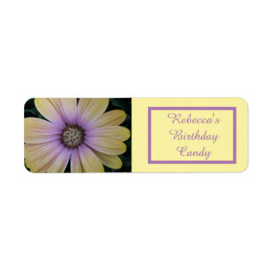 Etiqueta de alimentos Personalizado de flores de m