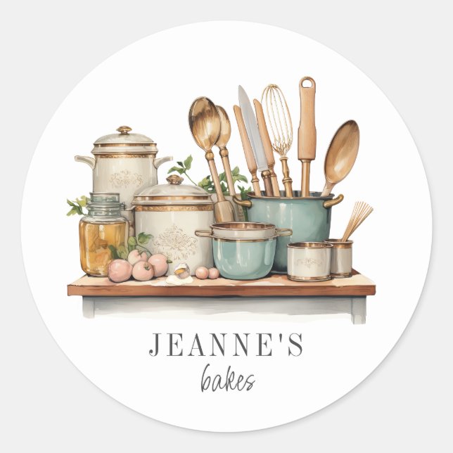 Etiqueta De Alimentos Personalizados Ollas Sartene (Anverso)