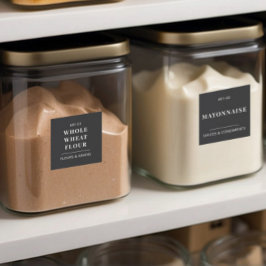 Etiqueta de almacenamiento de alimentos de Pantry