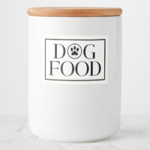 Etiqueta de Almacenamiento de Comida para Perro co