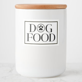 Etiqueta de Almacenamiento de Comida para Perro co