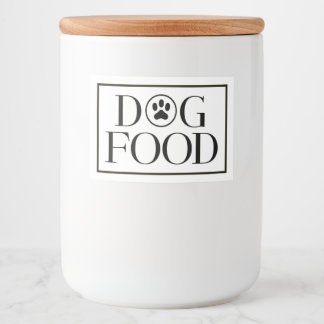 Etiqueta de Almacenamiento de Comida para Perro co