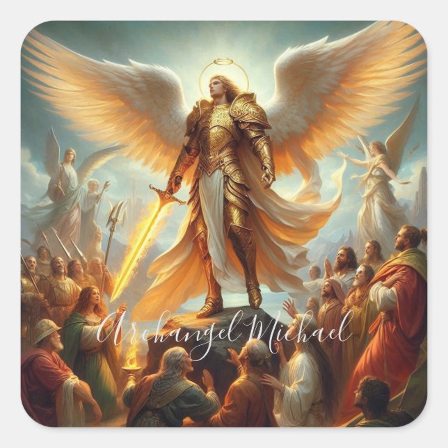Etiqueta de Archangel Michael Square (Anverso)