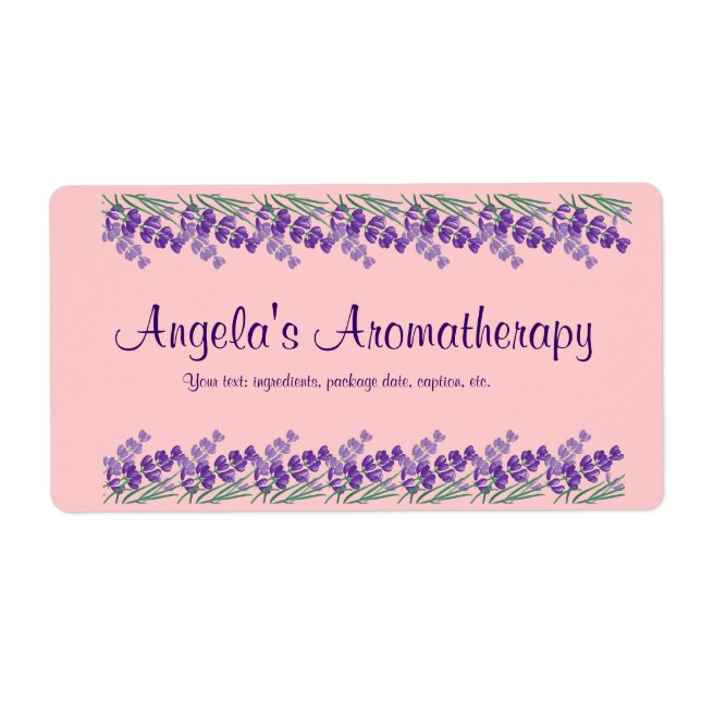 Etiqueta de aromaterapia Potpourri casera (Frente)