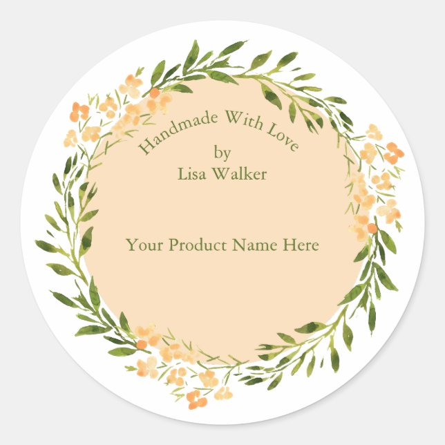 Etiqueta de artículo hecha a mano - Pegatina de gu (Anverso)