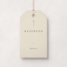 Etiqueta de Asiento Reservado de Iglesia Pew Grace
