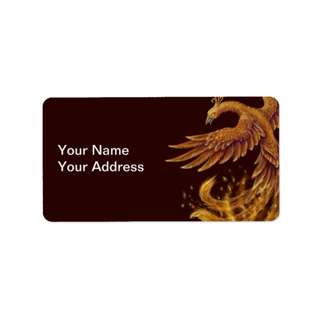 etiqueta de ave foenix (Frente)