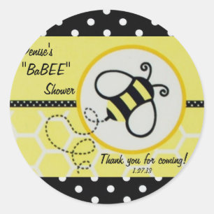 Etiqueta de Baby Shower de la abeja del bebé