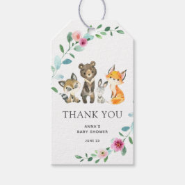 Etiqueta de Baby Shower de Woodland Animals