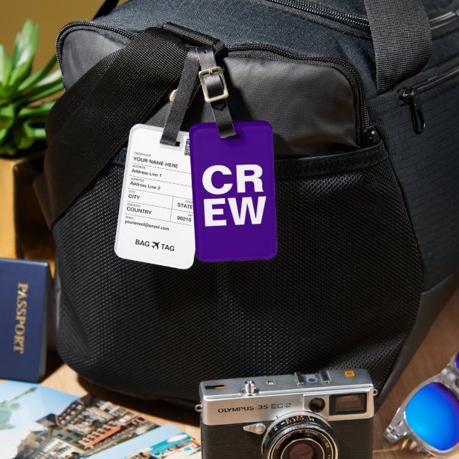 ETIQUETA DE BAG - TRIPULACIÓN (Anverso & Reverso)