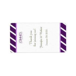 Etiqueta de balde de la tapa del Boda de la franja