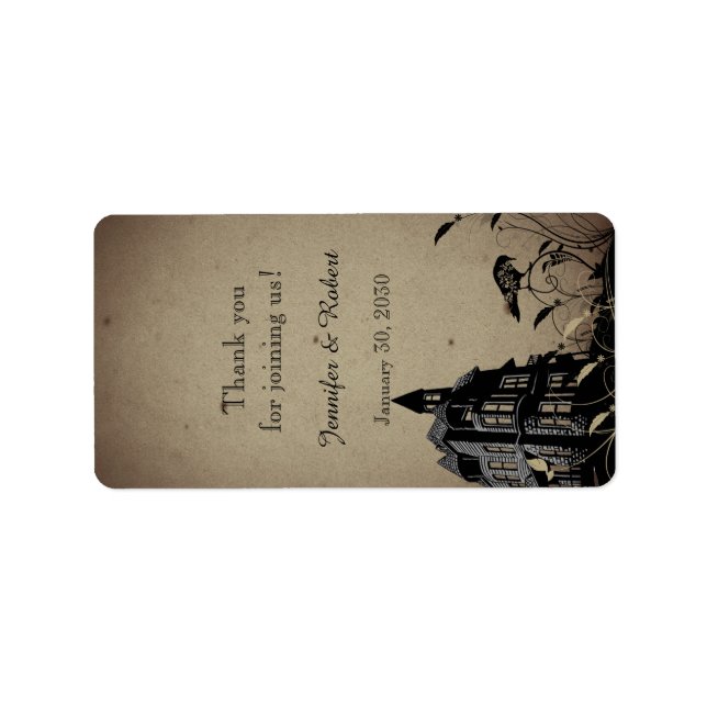 Etiqueta de bálsamo para el Boda de la casa gótica (Frente)