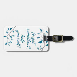 Etiqueta de baño de bienvenida