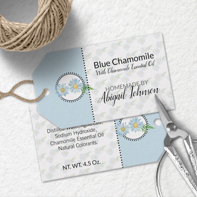 Etiqueta de baño y cuerpo casero de manzanilla | E (Subido por el creador)