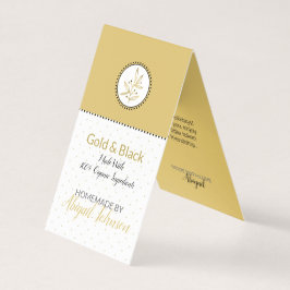 Etiqueta de Baño y Cuerpo Casero Gold & Black | Ta
