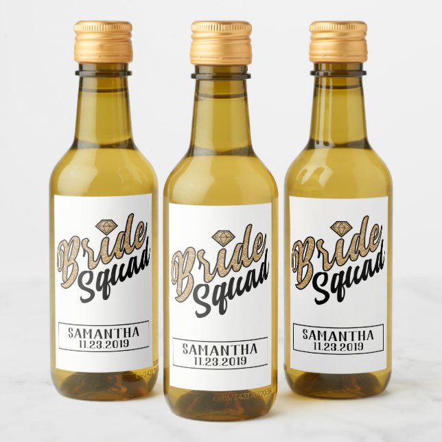 Etiqueta de bebida Brie Squad- (Botellas)