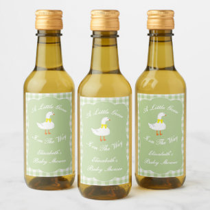 Etiqueta de bebida para baby shower de Little Goos
