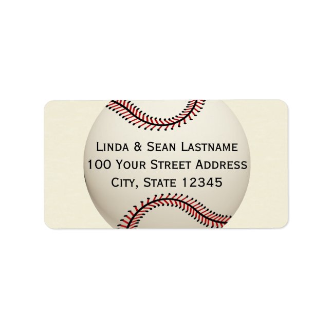 Etiqueta de béisbol (Frente)
