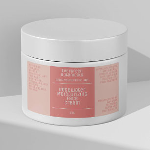 etiqueta de belleza minimalista impermeable - rosa
