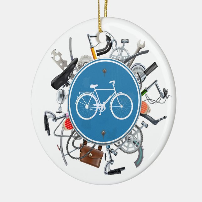 Etiqueta de bicicleta / ornamento (Izquierda)