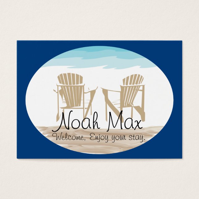 Etiqueta de bienvenida de Adirondack (Frente)