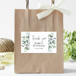 Etiqueta de Boda de Eucalyptus Botánico