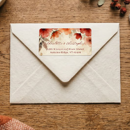 Etiqueta de boda de terracota floral acuarela boho
