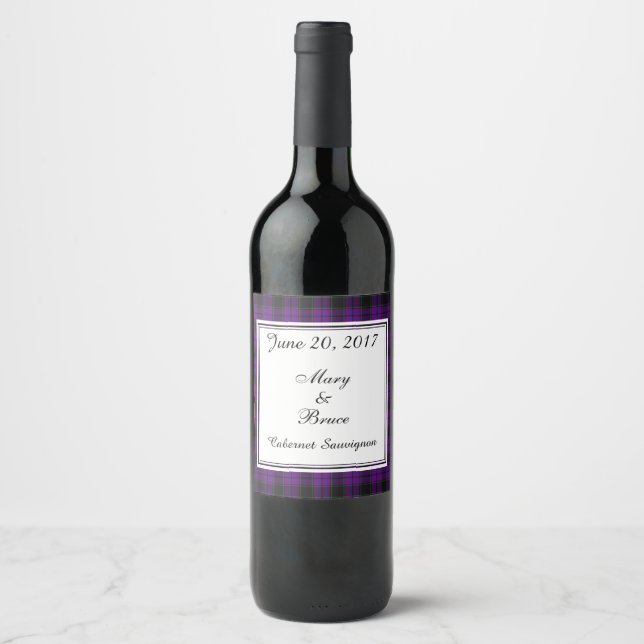 Etiqueta de Boda de vino de Laird Scottish (Anverso)