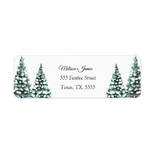 etiqueta de Boda festivo de árbol de navidad de ni
