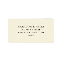 Etiqueta de Boda simple